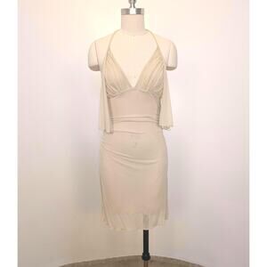 1990's Vintage Patrizia Pepe Naked Cocktail Dress XS Extra Small